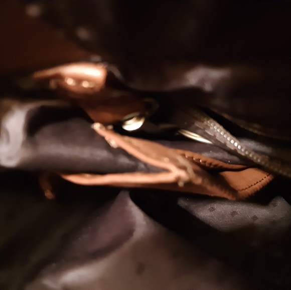 VINTAGE Debon brown leather handbag - Picture 4 of 5